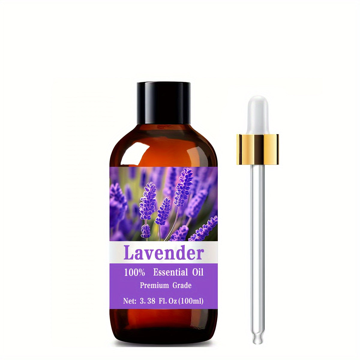 Pure Lavender Essential Oil 100ml – Calming Aromatherapy Oil for Sleep, Stress Relief & Massage | Nail Hair & Skin Care Oil for Men & Women | Relaxing Meditation Diffuser Oil Gift, 3.38 fl oz