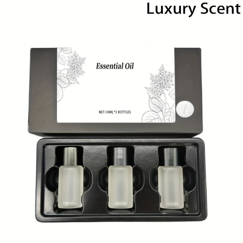 Car Essential Oils Set for Aromatherapy Diffuser – 3/6/10 Bottles 0.34oz Each, 7 Scents, Adjustable Vent Clip Air Freshener, Long-Lasting Natural Fragrance for Vehicle Interior Commuters Rideshare