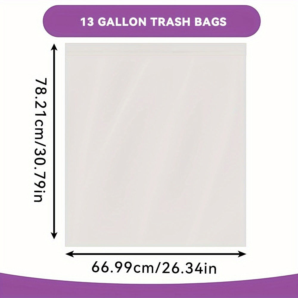 13 Gallon Trash Bags Heavy Duty – Expandable Drawstring & Clear Garbage Bags, Leak-Resistant Odor-Control Liners for Kitchen, Bedroom, Office, Outdoor Use (44/85/104/170/180/360 Count)