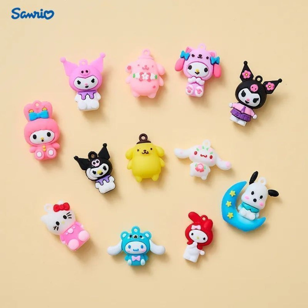 40pcs Kawaii Blind Box Mini Figures & Pendants – Sanrio Mystery Surprise Dolls Set, Party Favors Goodie Bag Fillers Classroom Rewards Gift for Kids Girls Birthday Christmas Easter Stocking Stuffer