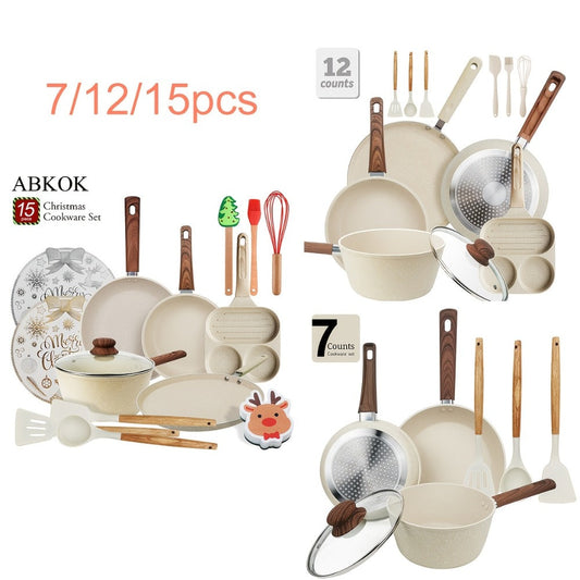 Non-Stick Cookware Set for Induction Cooking, 7-, 12- and 15-Piece Options
