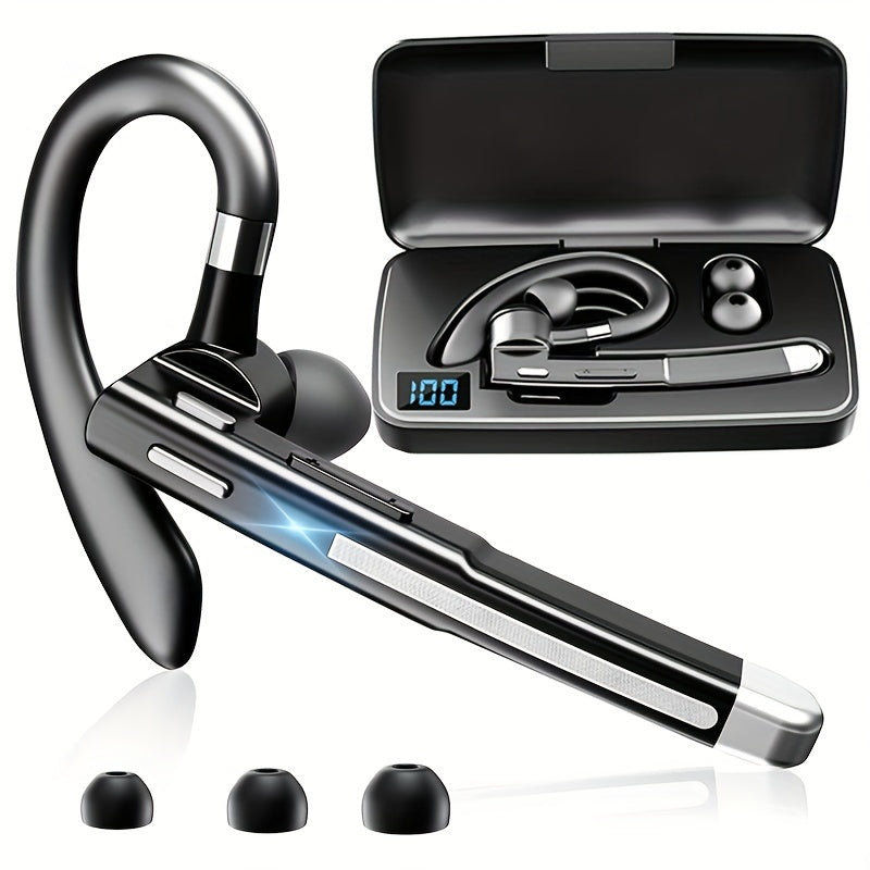 Single-Sided Wireless Earbud ENC Noise Cancelling Mic Lightweight Comfortable In-Ear Type-C Charging for Business Calls Daily Use Fitness Exercise All Smartphones