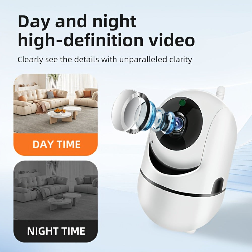 1080P Indoor Security Camera WiFi with Night Vision & Motion Detection – Two-Way Audio, Remote Viewing, Baby Monitor, Pet Cam, Home Surveillance Camera No Subscription