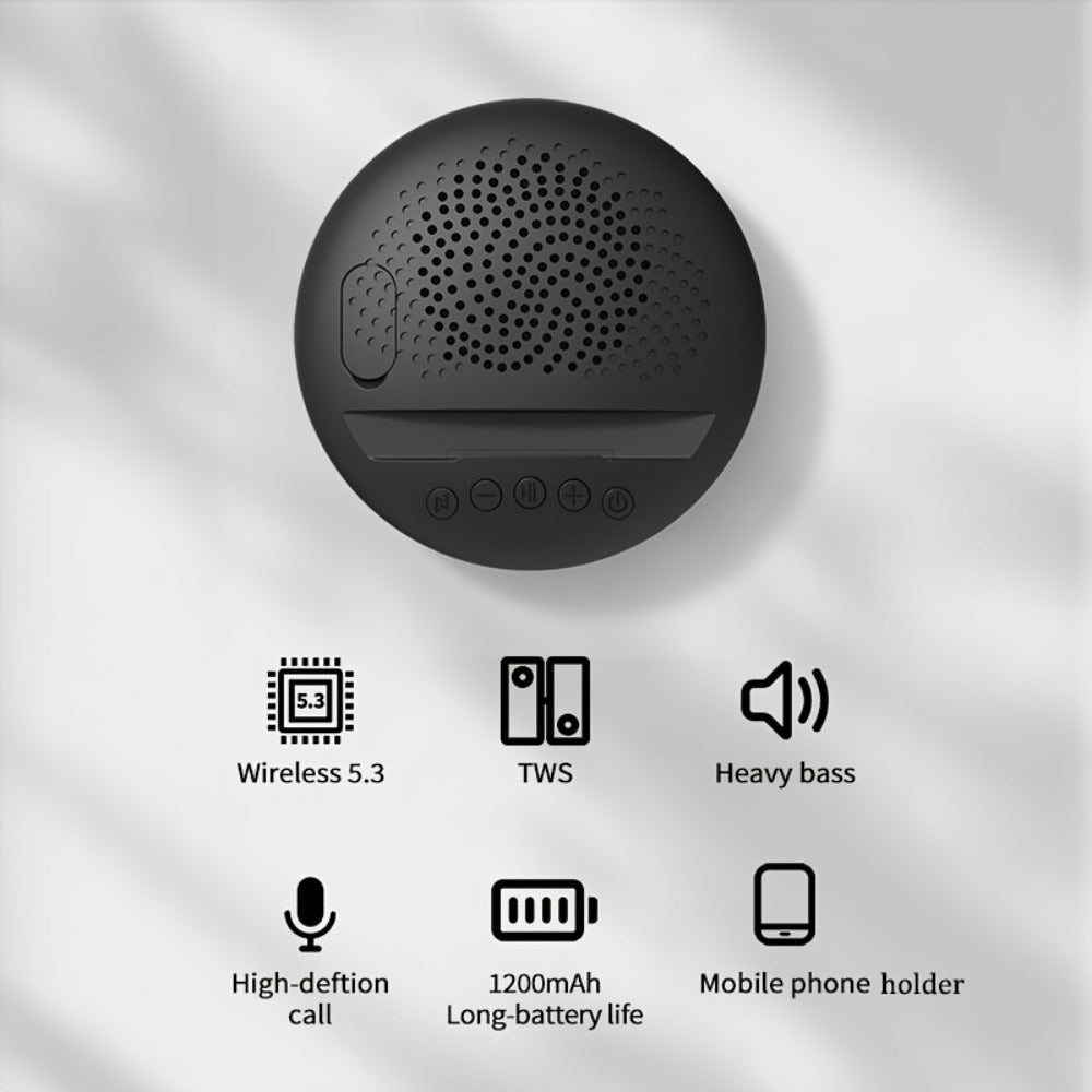 Multifunctional Bluetooth Speaker with Phone Stand & Pen Holder – Portable Wireless Speaker with Rope, Surround Sound, TWS, Built-in Microphone, for Home, Office, Car, Outdoor & Travel – Creative Gift