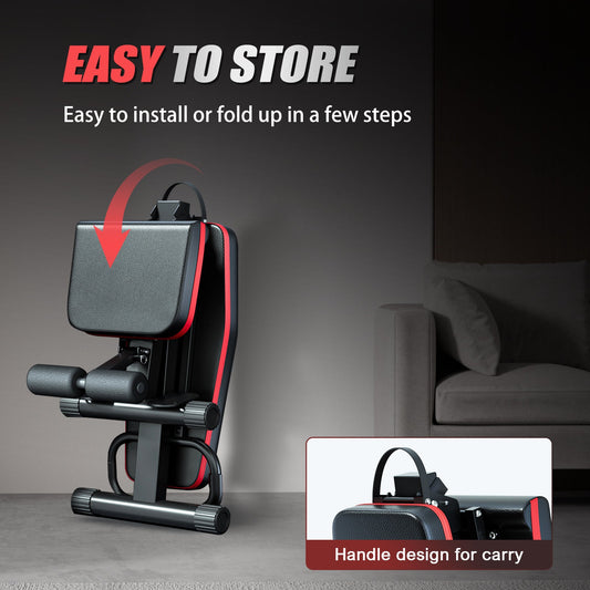 Adjustable Weight Bench, Foldable 14-in-1 with 6 Positions for Incline, Flat and Decline