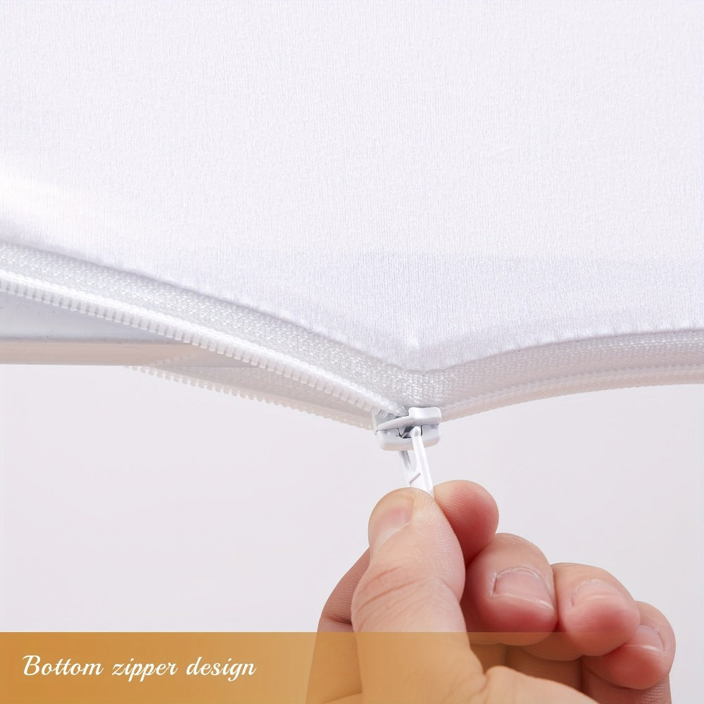 Wedding Arch Cover 2pcs Stretchable Wrinkle-Free Polyester Tight-Fit Arch Banner Covers with Zipper for Wedding Ceremony Birthday Gender Reveal Bridal Shower Graduation Party Decor