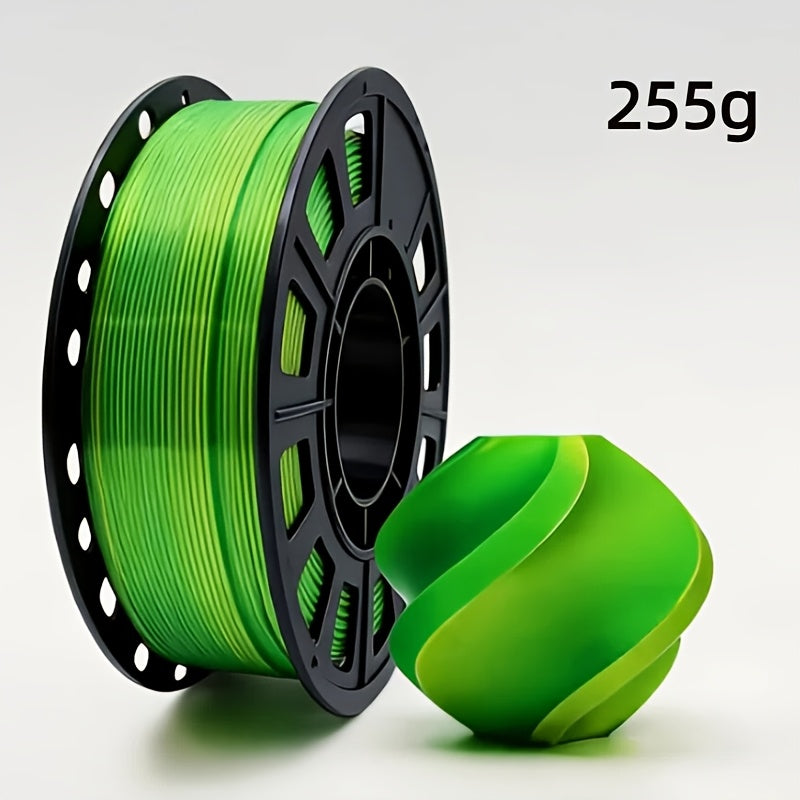 Gradient Rainbow PLA Filament 1.75mm 32 Colors – Shiny Multicolor Fast Color-Changing 250g Spool for FDM 3D Printers | Compatible with Creality Ender 3 Bambu Lab Prusa Anycubic | 3D Printing Filament