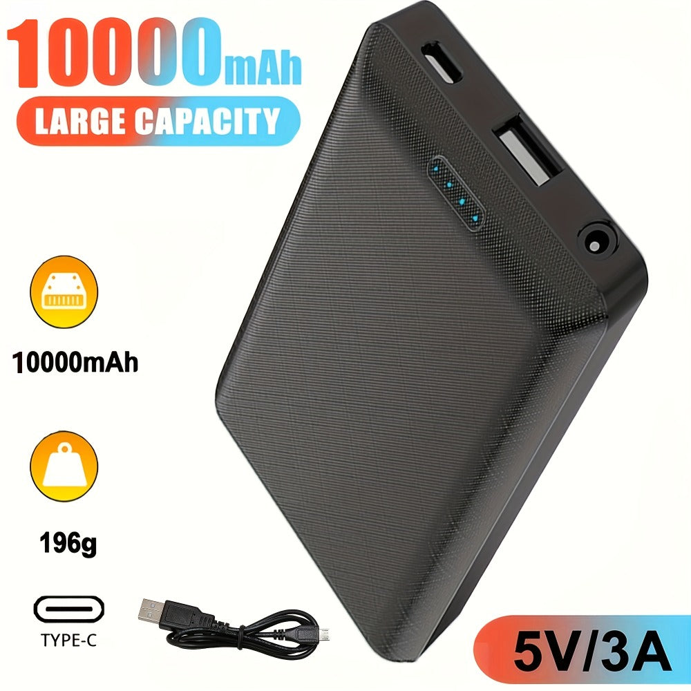 Heated Vest Power Bank 10000mAh DC 5V 3A Portable Charger for Heated Jacket Heated Gloves Heated Scarf & Electric Heating Equipment, Stable Output Rechargeable Battery Pack – 1pc or 2pcs Value Pack