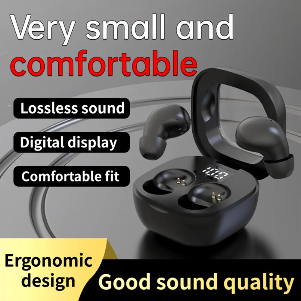 Mini Wireless Earbuds with Charging Case, Ultra-Long Battery Life, Universal Phone Control, Compact True Wireless Earphones Compatible with iOS & Android, Lightweight In-Ear Headphones for Music Calls Travel Work
