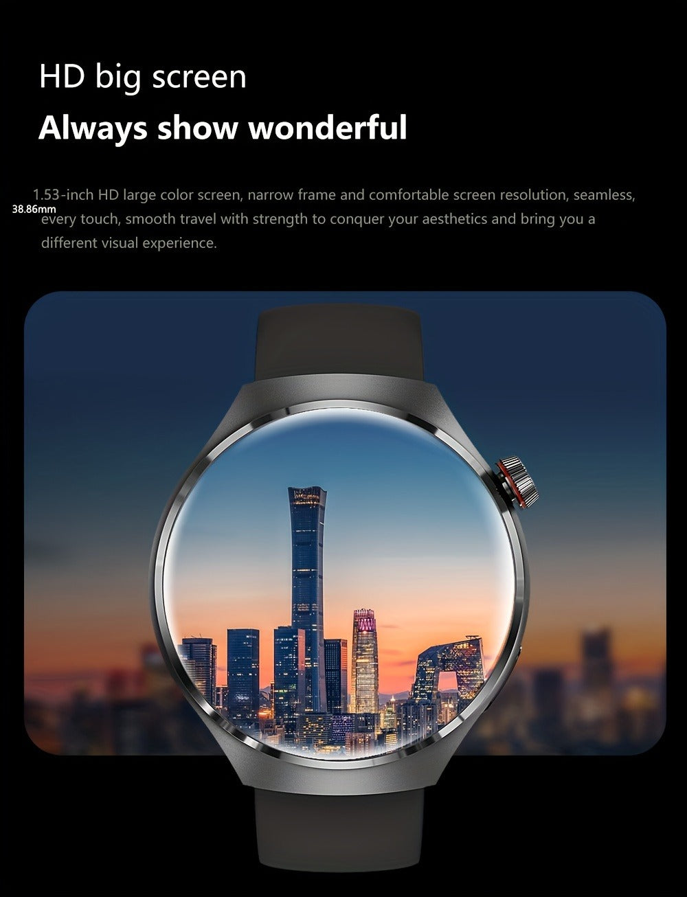 GPS Smartwatch Men with NFC & Multiple Strap Styles – 360×360 HD Screen Wireless Calling GPS Motion Trajectory Sports Fitness Tracker Heart Rate Sleep Monitor Outdoor Watch Black Steel Mesh Faux Leather