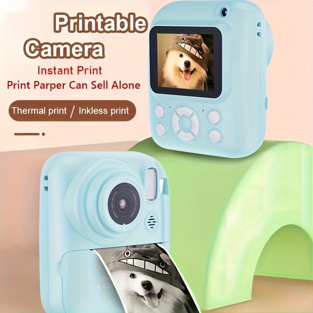 Kids Instant Print Camera with MP3 Player, Games, 10x Zoom and 2.4-Inch Screen