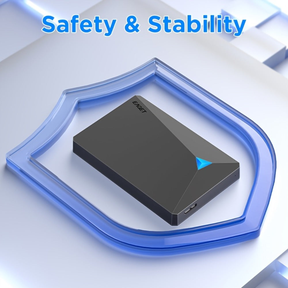 Portable External Hard Drive 250GB 500GB High Speed USB for PC Mac Laptop PS4 Xbox One – NTFS Plug and Play Video Music Photo Backup Storage Hard Disk Drive