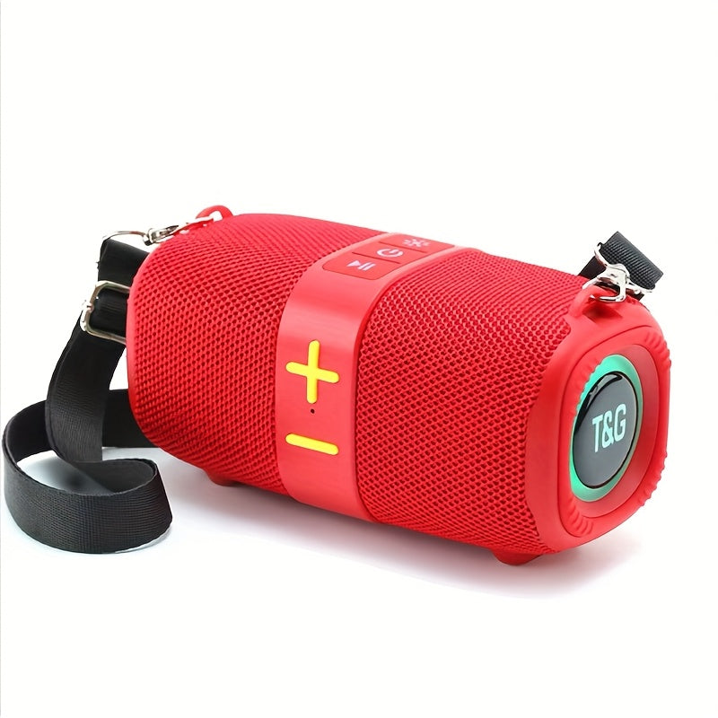 TG667 Compact Portable Outdoor Bluetooth Speaker USB TF FM Radio Type-C Charging Wireless Music Player for Phone Tablet Camping Travel Party