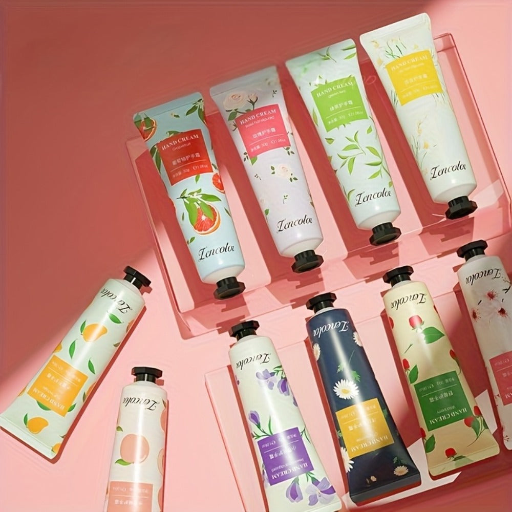 30 Random Scents Mini Hand Cream Gift Set 30pcs Assorted Travel Size Moisturizing Lotion for Dry Skin Winter Hydration Nourishing Hand Lotion for Women Friends Family Stocking Stuffer