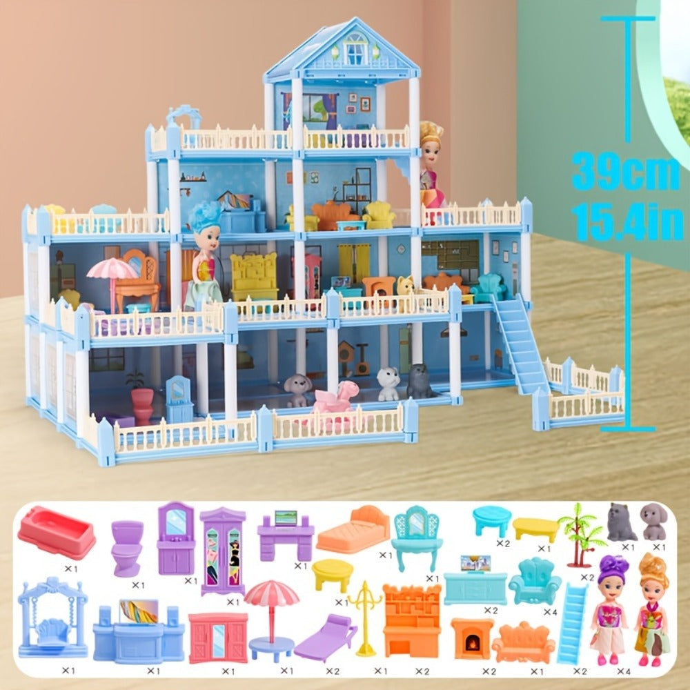 Princess Dollhouse Castle Playset with 14 to 27 Room Options
