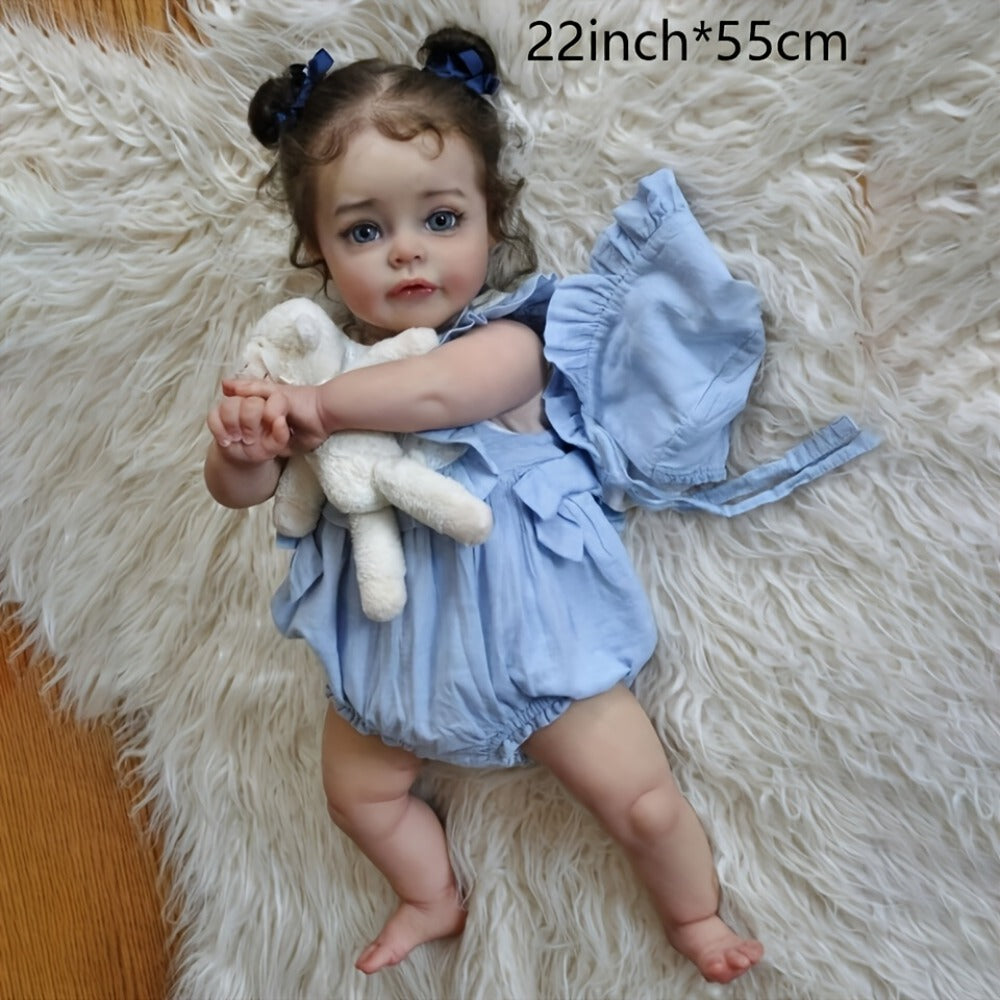 20-Inch Reborn Baby Doll with Implanted Eyelashes and Painted Details