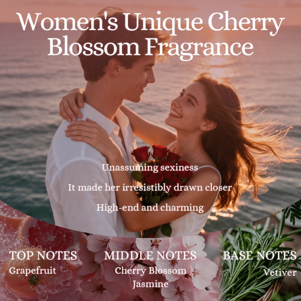 Cherry Blossom Gift Set for Women Body Lotion and Body Mist Japanese Sakura Fragrance Moisturizing Softening Skin Care Set - Perfect Valentine Birthday Mother's Day Bridal Shower Holiday Gift