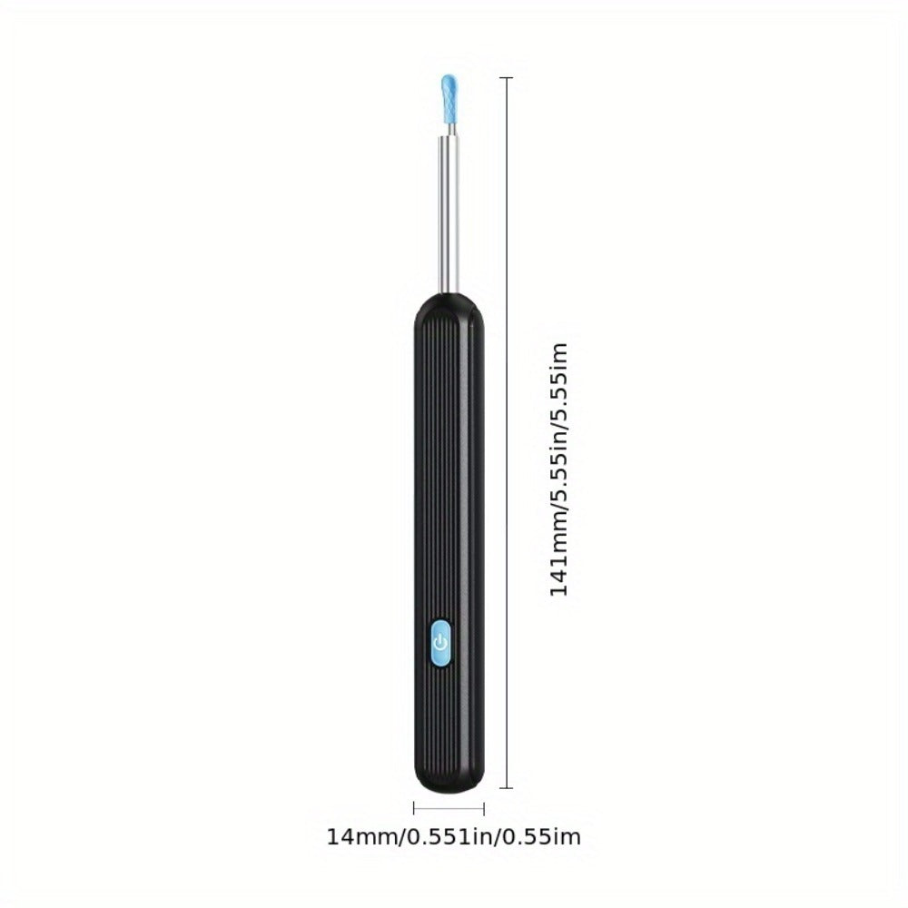 Visual Ear Pick Set 7-Piece Earwax Removal Tool with Camera and Light – Ear Pick Covers Included, Compatible with All Smartphones, Safe Home Ear Cleaning Kit for Adults