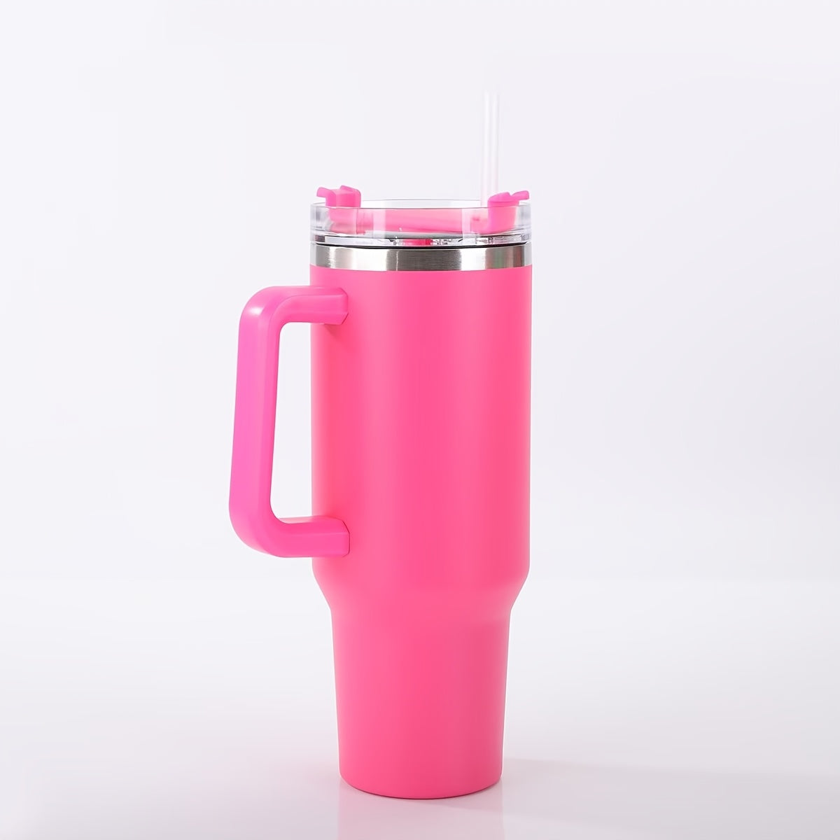 Insulated Tumbler 40oz with Handle & Straw Lid – Double-Wall Vacuum 304 Stainless Steel Travel Cup, Leakproof & Rustproof, Hot & Cold Drinks, 15 Colors, Perfect Gift for Christmas, Travel & Outdoor