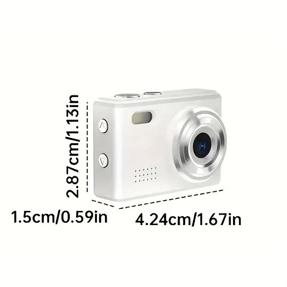 Keychain Mini Digital Camera 16X Zoom Autofocus & Shock-Proof | 2.8-Inch Screen Point-and-Shoot Cam for Travel & Vlog – Ideal Birthday Gift for Adults, Friends & Beginners