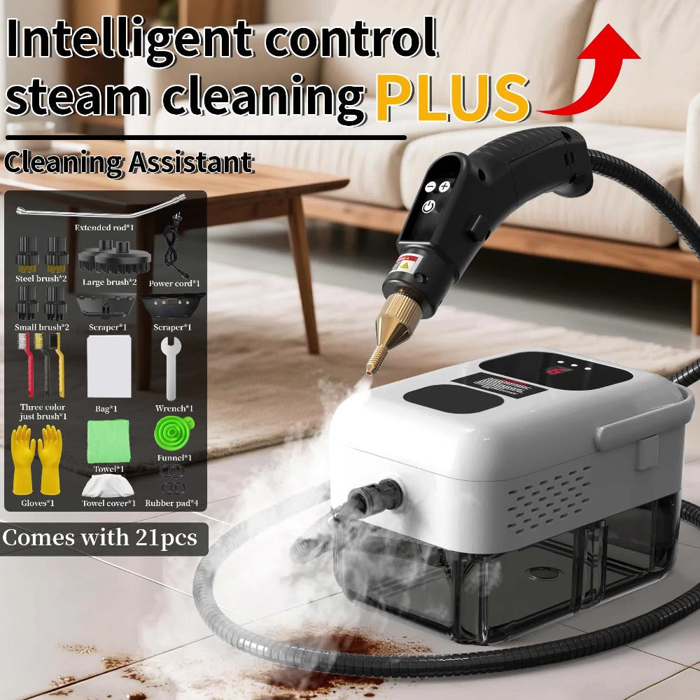 Portable Steam Cleaner High-Temperature High-Pressure Handheld Steamer for Home, Carpet, Tile & Grout Cleaning – 9-Speed Adjustable, 3 Models: Basic, Upgraded & Smart