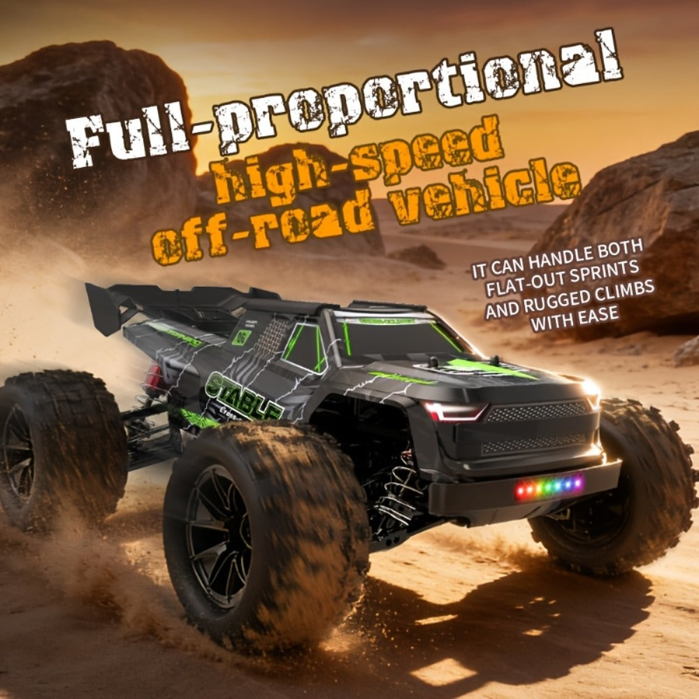 4WD RC Off-Road Car with Brushed or Brushless Dual-Battery Options