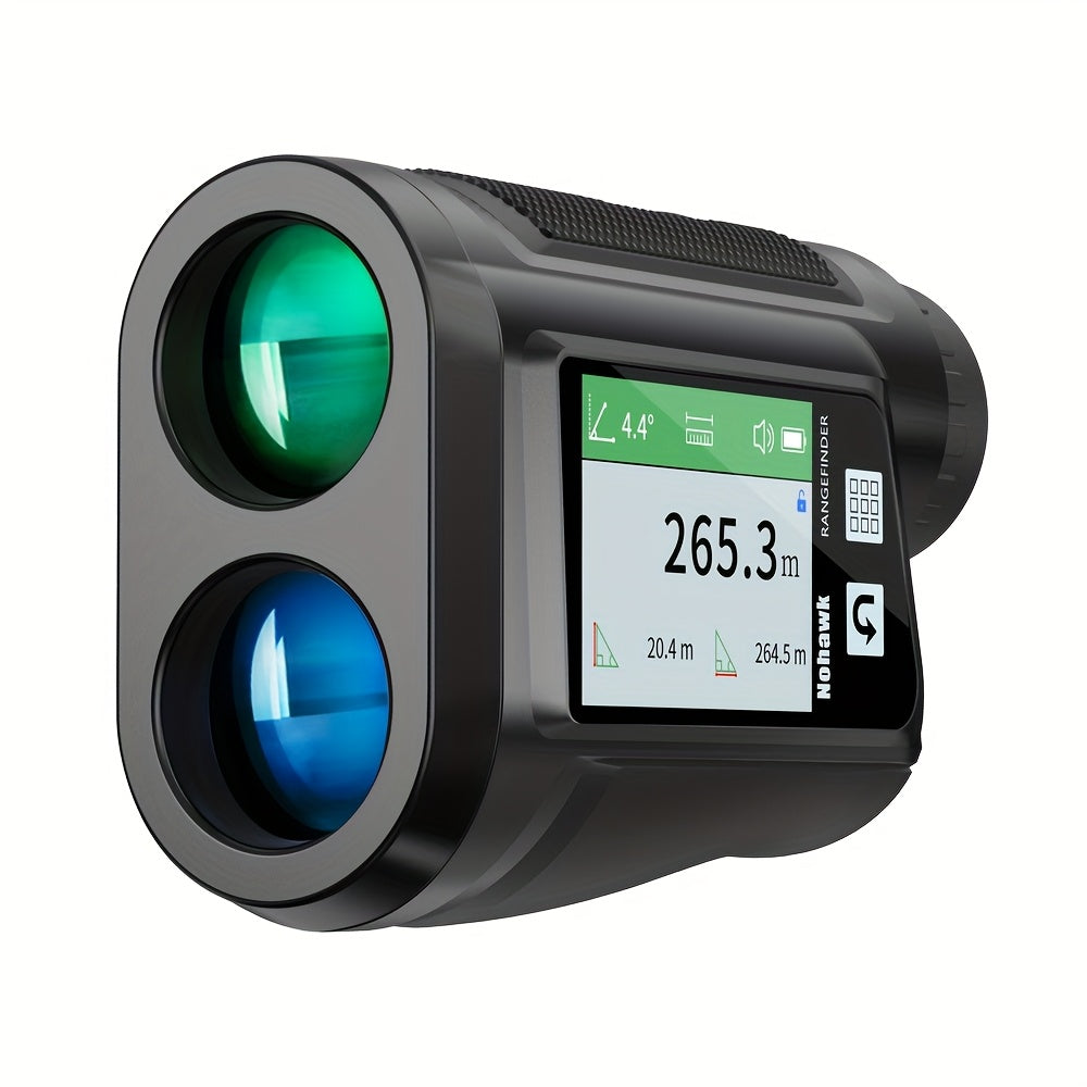 Laser Rangefinder 1000 Yard with Slope Compensation & Vibration Lock – USB Rechargeable Golf Rangefinder with Side Display Voice Broadcast 9 Modes M/Yard/Ft for Golf Hunting Disc Golf Outdoor Measurement