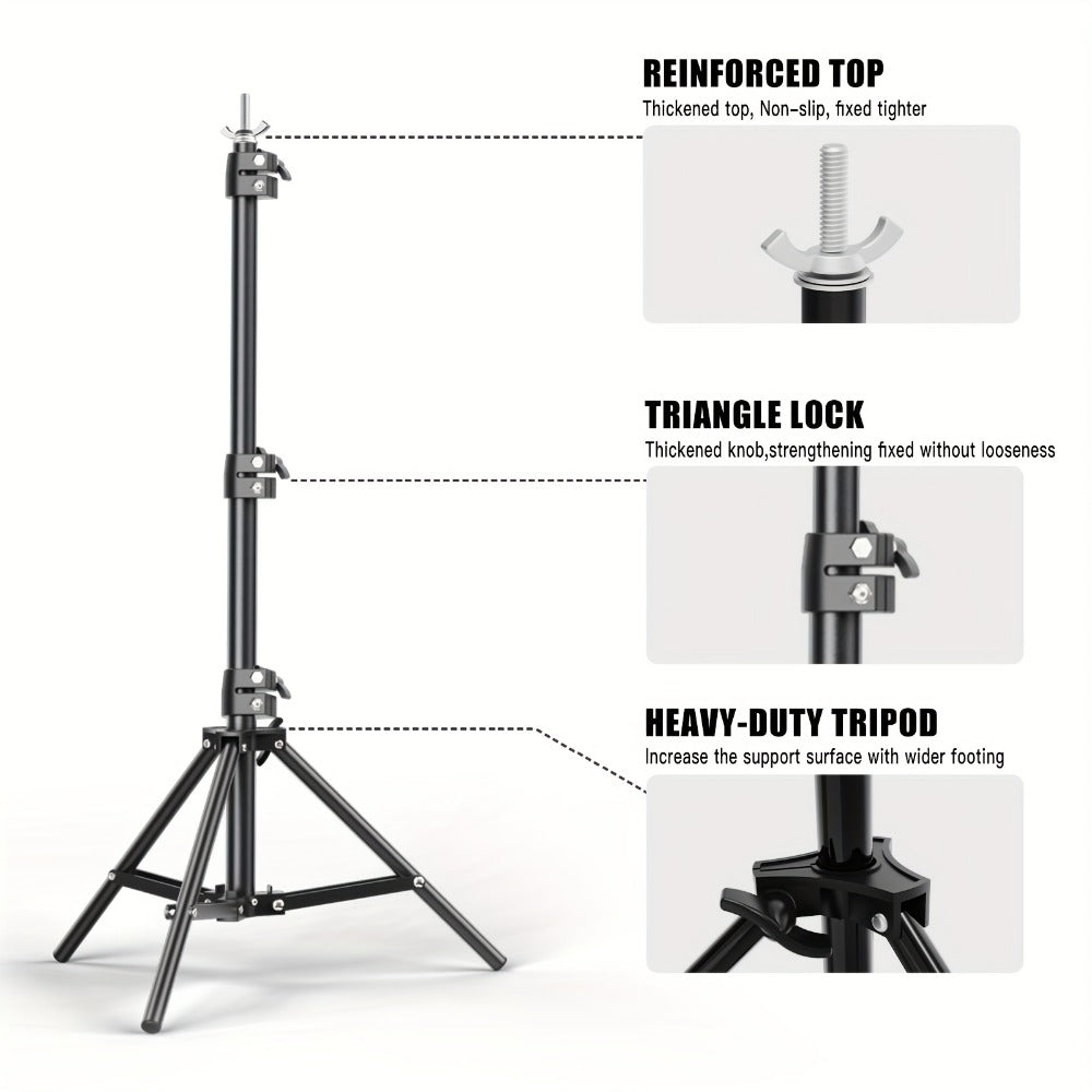10x20ft Backdrop Stand Kit – BEIYANG Adjustable Iron Background Support System with Carrying Bag & Clamps for Photography Studio, Video, Birthday Parties & Trade Show Display