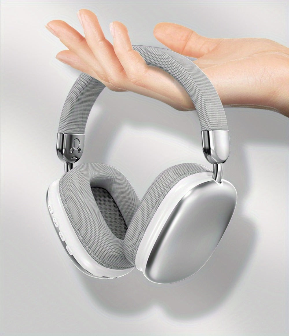 Rotatable Over-Ear Wireless Headphones Bluetooth 5.4 800mAh Large Battery Noise Reduction High Sound Quality Closed-Back Cushioned Headset for Sports Gaming Walking iOS Android Computer