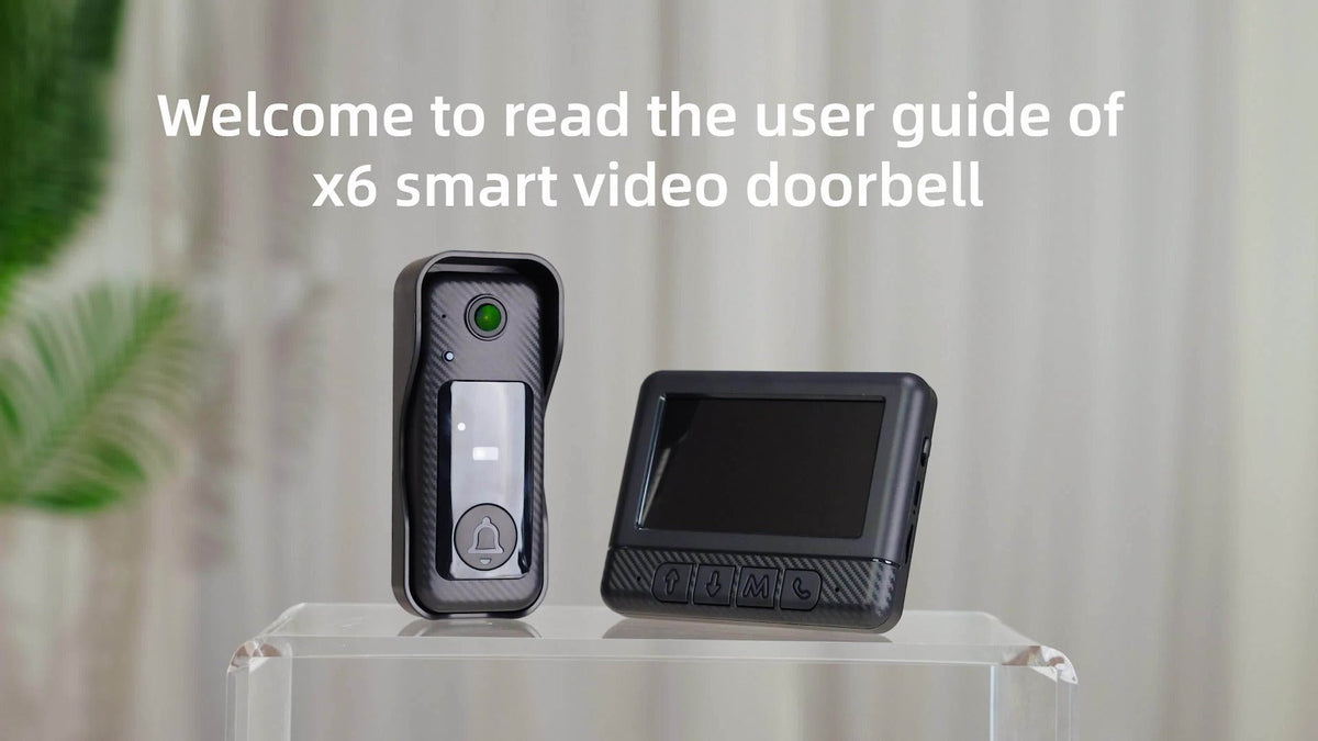 Wireless Doorbell with Monitor No WiFi No Subscription – 4.3" Screen, Two-Way Talk, Night Vision, 365-Day Standby, IP66 Waterproof, 128GB Auto Recording, No App No Monthly Fee