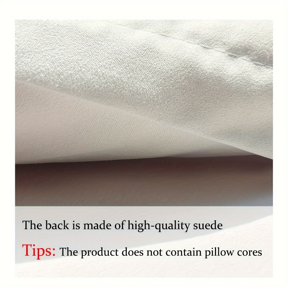 Heart Shaped Plush Pillow Cover Faux Wool Fluffy Cushion Cover for Sofa Bed Chair Car - Valentine's Day Decor Throw Pillowcase 17" Soft Decorative Pillow Case, Red & Pink, Insert Not Included
