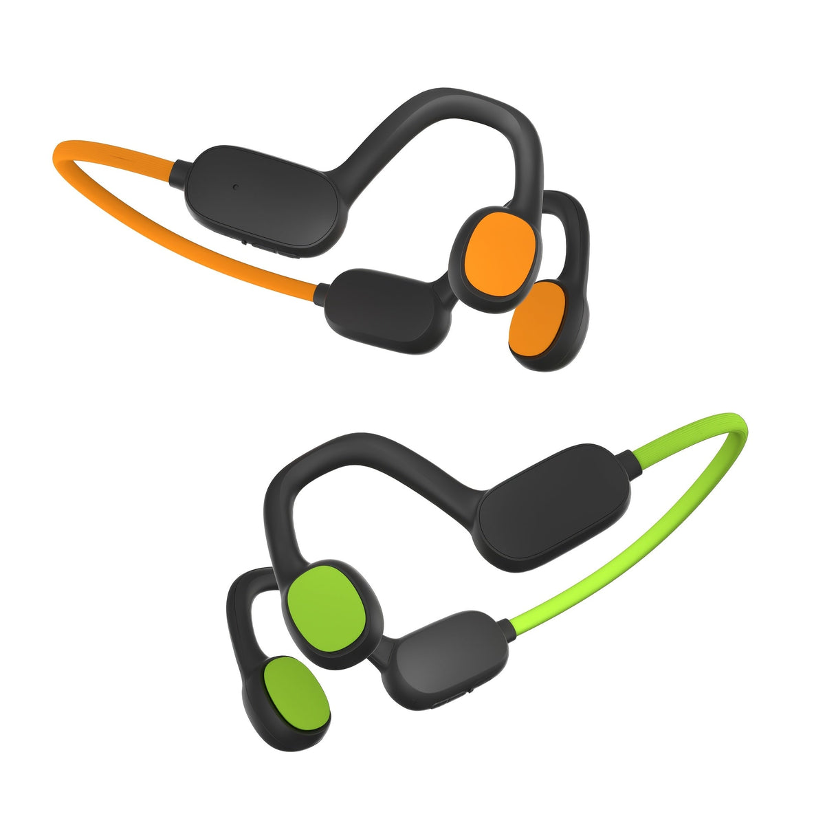 Kids Open Ear Headphones Air Conduction Wireless Bluetooth Headset Mic 20H Playtime Safe Hearing Protection Stereo Sound School Sports Outdoor Children Earphones Orange Red Green