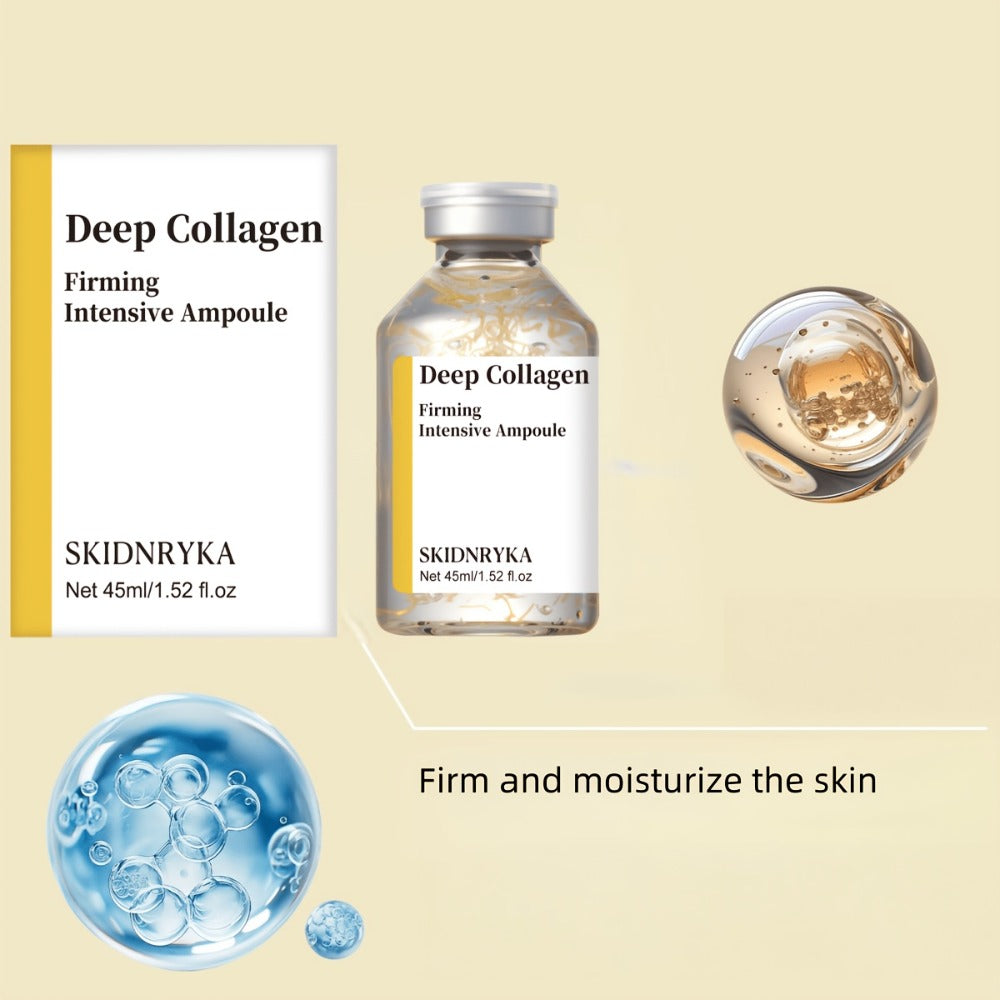 Collagen Serum with Niacinamide & Hyaluronic Acid, Deep Hydration Firming Plumping Skin Tightening Face Serum for All Skin Types, Brightening Even Skin Tone Anti-Aging Essence – 2pcs x 1.52oz