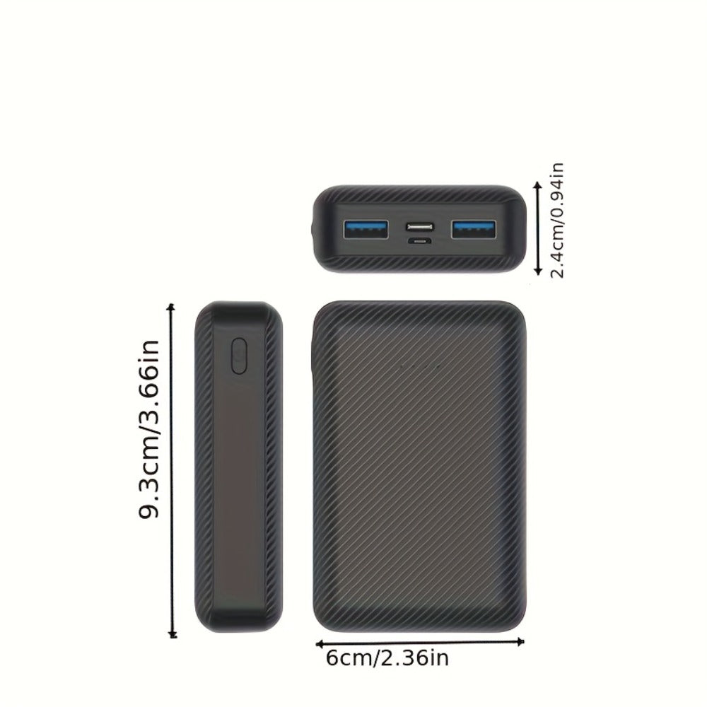 20000mAh Power Bank for Heated Vest Jacket Gloves Scarf Socks – 5V 3A Fast Charging USB Battery Pack, Portable Rechargeable Power Supply for Electric Heated Clothing & Winter Outdoor Gear