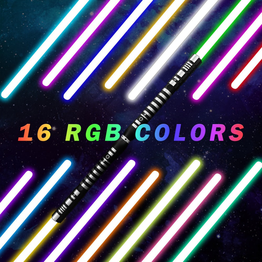 Light-Up Dueling Saber with 16 Color Modes and 2-in-1 Costume Prop Design