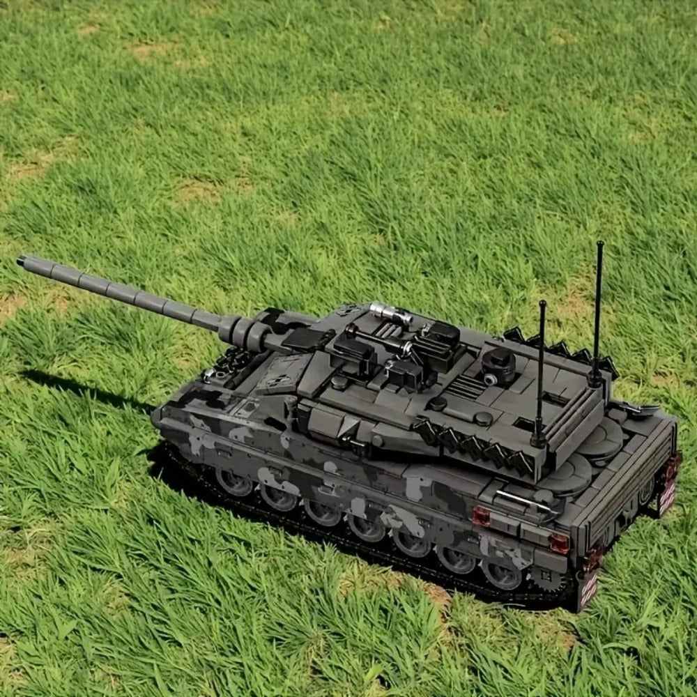 RC Military Tank, 2.4GHz All-Terrain Tracked Armored Vehicle with Turret Rotation, Ages 6+