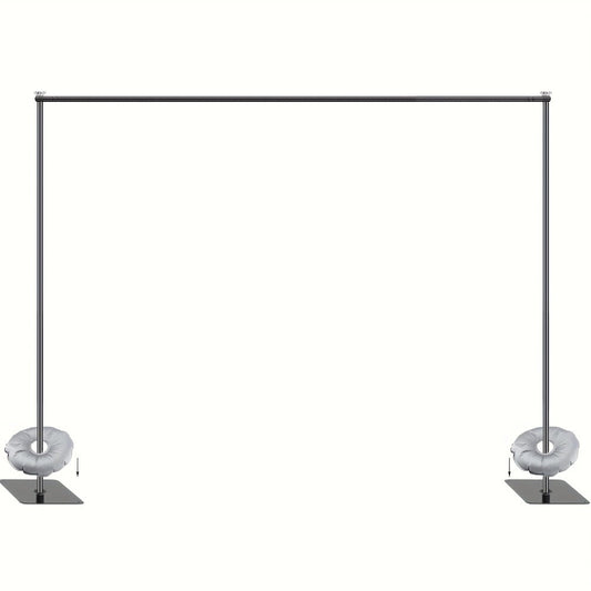 Adjustable Metal Backdrop Stand, 10 x 6.5 ft, with Carrying Bag for Photography and Events