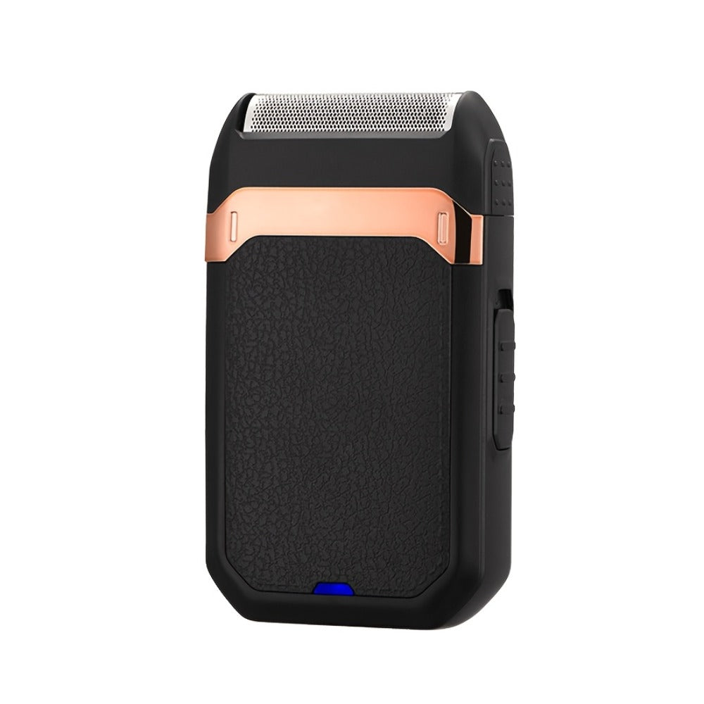 Electric Foil Shaver for Men USB Rechargeable Portable Razor with Built-In Sideburn Trimmer — Reciprocating Cordless Grooming Kit for Home & Travel, Close Shave for Sensitive Skin, Long Battery Life
