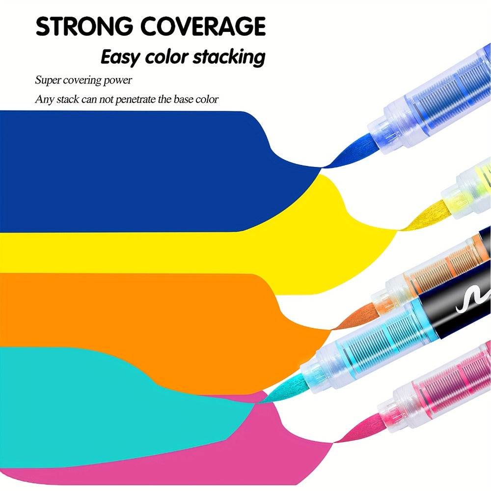 Acrylic Paint Pens Marker Set for Rock Painting Canvas Wood Glass Fabric Ceramic Fine Tip Liquid Acrylic Markers for Artists Adults Kids Available in 12 36 60 80 120 Colors