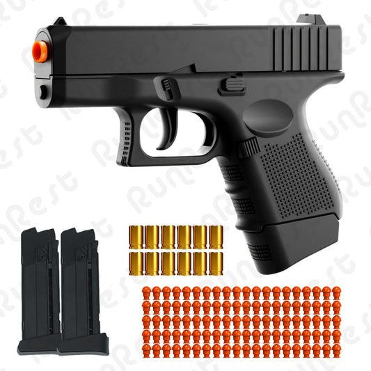 Foam Dart Blaster Pistol with Shell Ejection, 100 Darts and 2 Magazines
