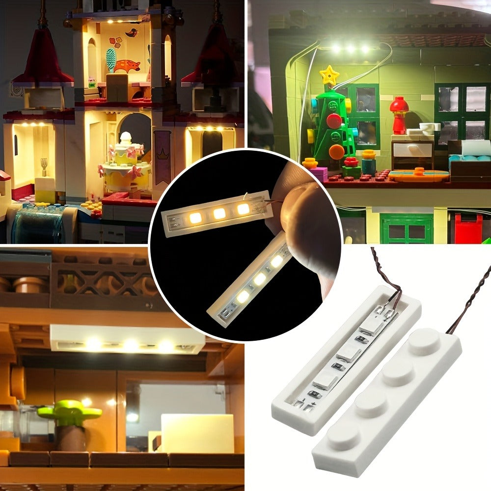 20-Piece 1x4 LED Brick Light Set for Building Block Displays