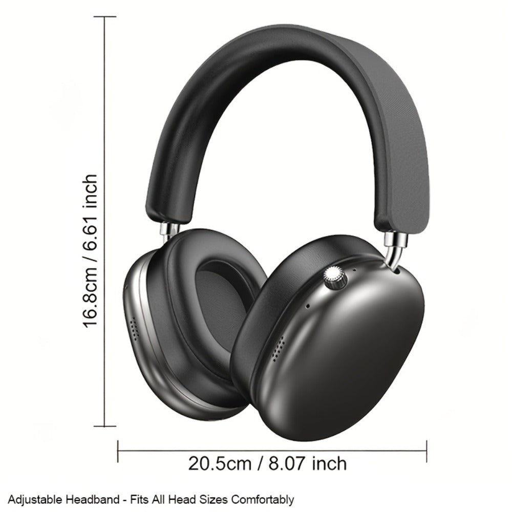 ANC Foldable Over-Ear Headphones Bluetooth 5.4 with 40H Playtime – Hi-Fi Stereo Deep Bass Active Noise Cancelling Wireless Headset with Mic for Work Travel Daily Use