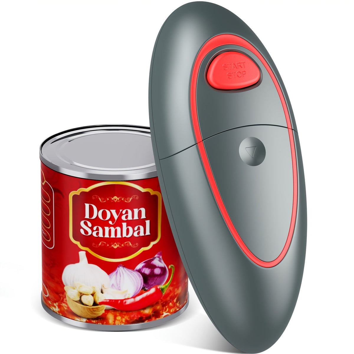 Automatic Can Opener Hands-Free | Electric Battery-Powered One-Touch Can Opener for All Can Sizes, Safe Smooth Edge, Food-Safe Portable Kitchen Tool – No Sharp Edges, Easy to Use, Multiple Colors