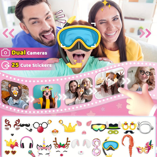Dinosaur Toy Phone with 25 Games, Touchscreen & Dual Camera