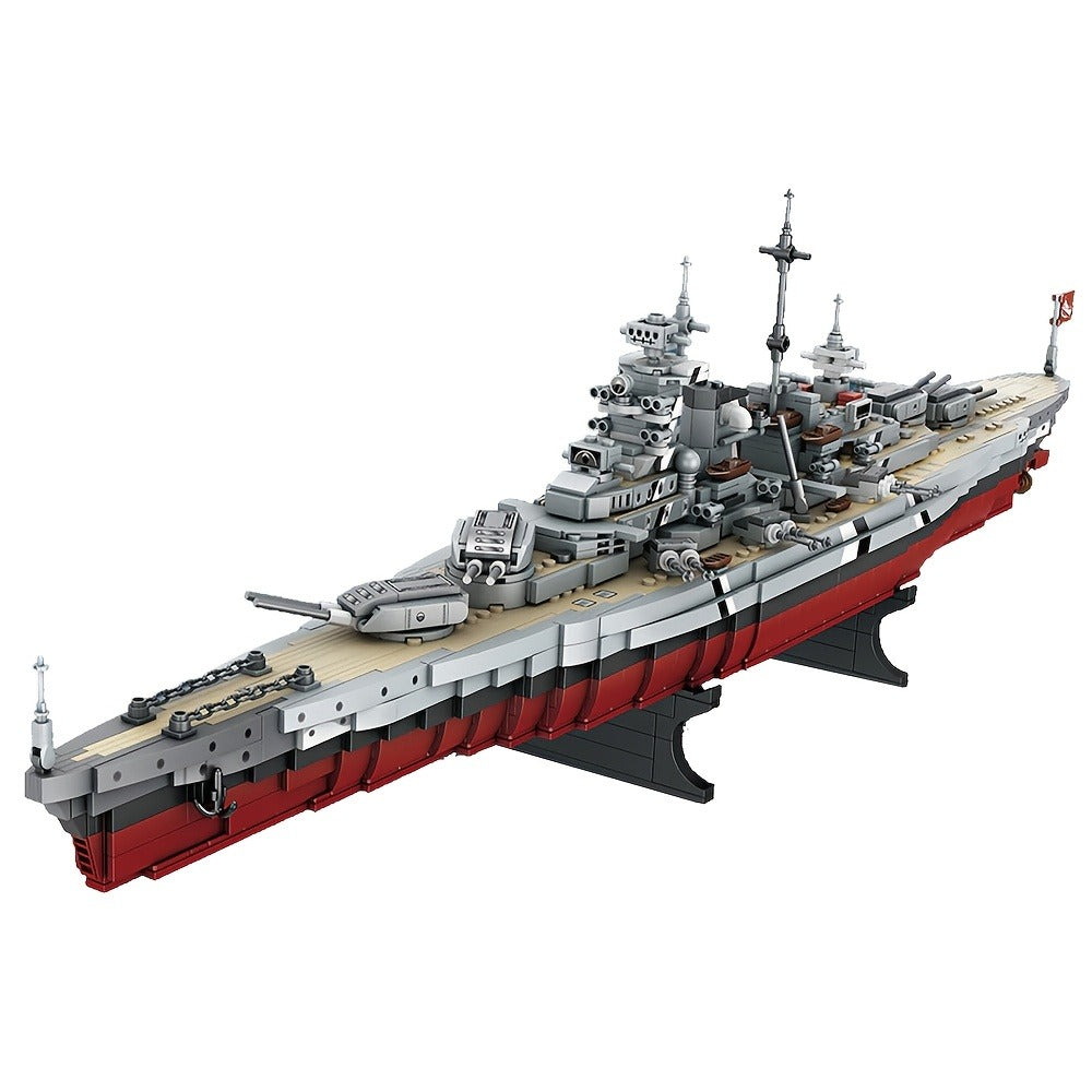 2081-Piece Battleship Building Block Model 4201 for Display
