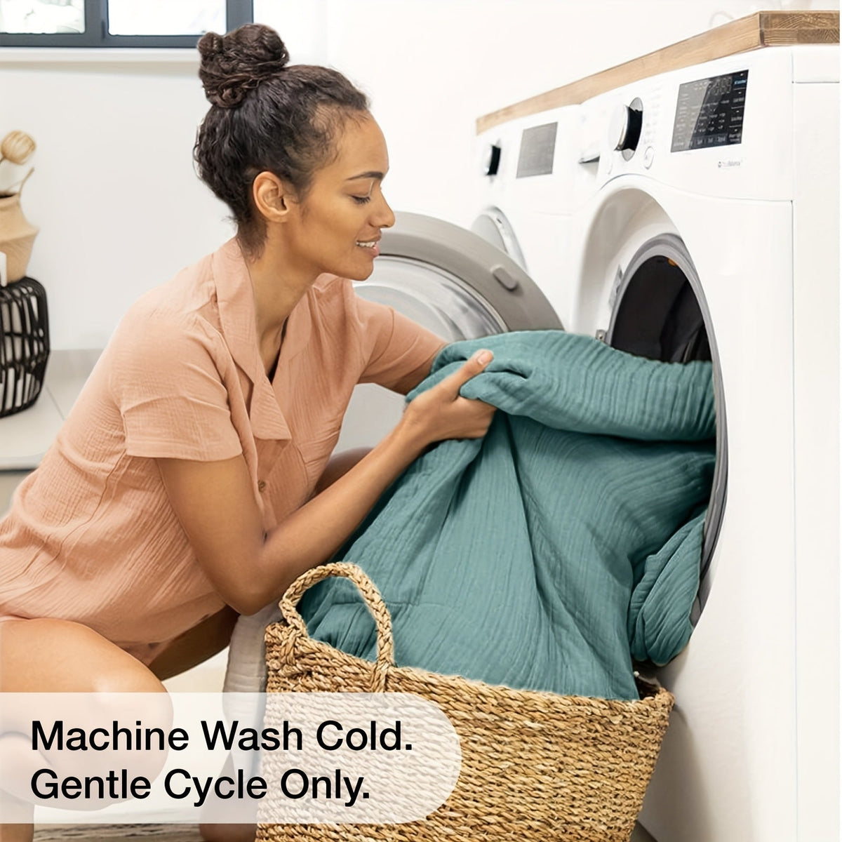 Muslin Blanket 100% Cotton 6-Layer – Breathable Soft Gauze Throw for Couch & Bed, All Season, Machine Washable, 13 Colors, 5 Sizes