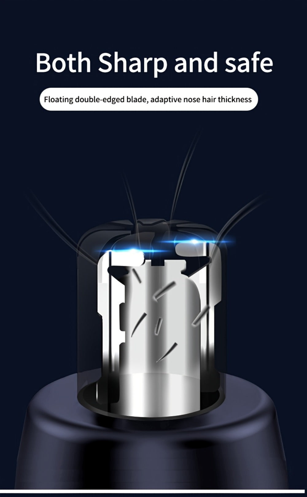Electric Nose Trimmer with LED Display – USB Rechargeable Painless Facial Hair Removal Device for Men & Women, Nose Ear & Eyebrow Trimmer, Upgraded Grooming Tool, Ideal Gift