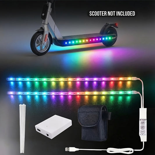 LED Skateboard Light Strip, USB Powered with RGB and RGBIC Options