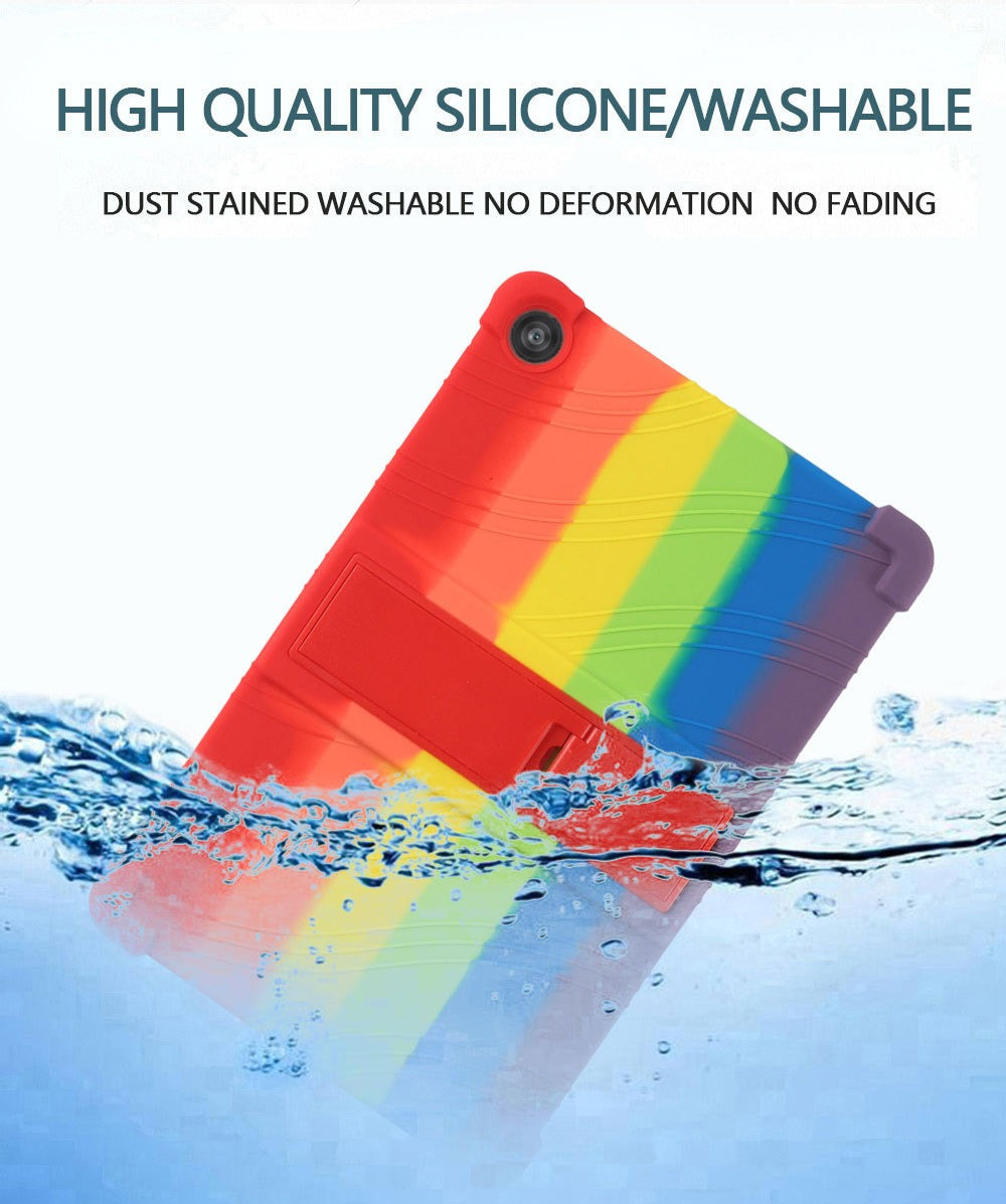 T-Mobile Revvl Tab 2 Case 10.1 Inch Shockproof Soft Silicone Protective Cover Slim Flexible TPU Shell Full Body Protection Anti-Scratch for Revvl Tab 2 Black Blue Rose Red