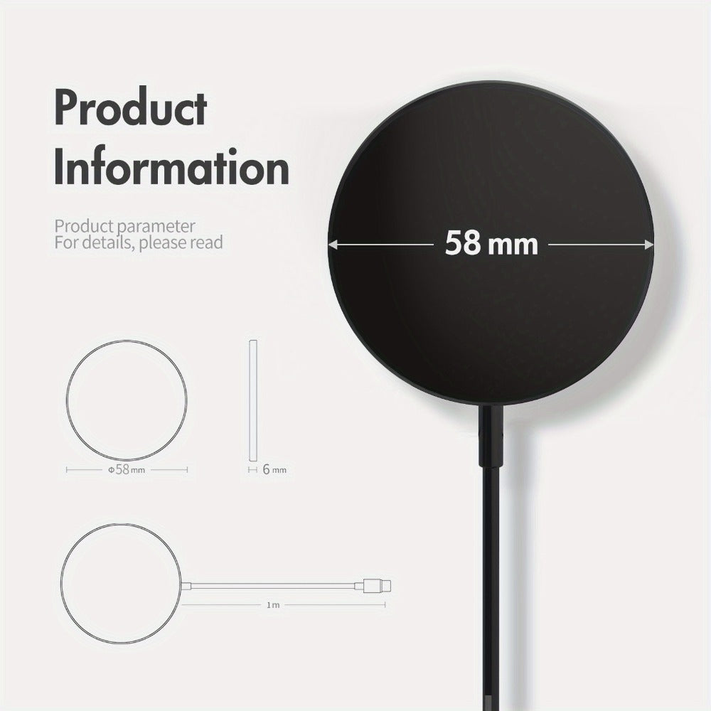 Ultra Slim Magnetic Wireless Charging Pad 15W Multi-Pack – 2-Pack & 3-Pack Value Set for iPhone 17 Air 16 15 14 13 12 11 Pro Max & AirPods 4 3 2 Pro | 0.6cm Thin 65g Portable Travel Charger | White Black